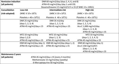 Long-term experience in treatment of acute promyelocytic leukemia in Mexican children in a tertiary care hospital